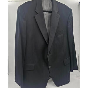 Jack Victor Exec. Collection Suit 46-48 Super 100s Wool Italy Fabric Made Canada
